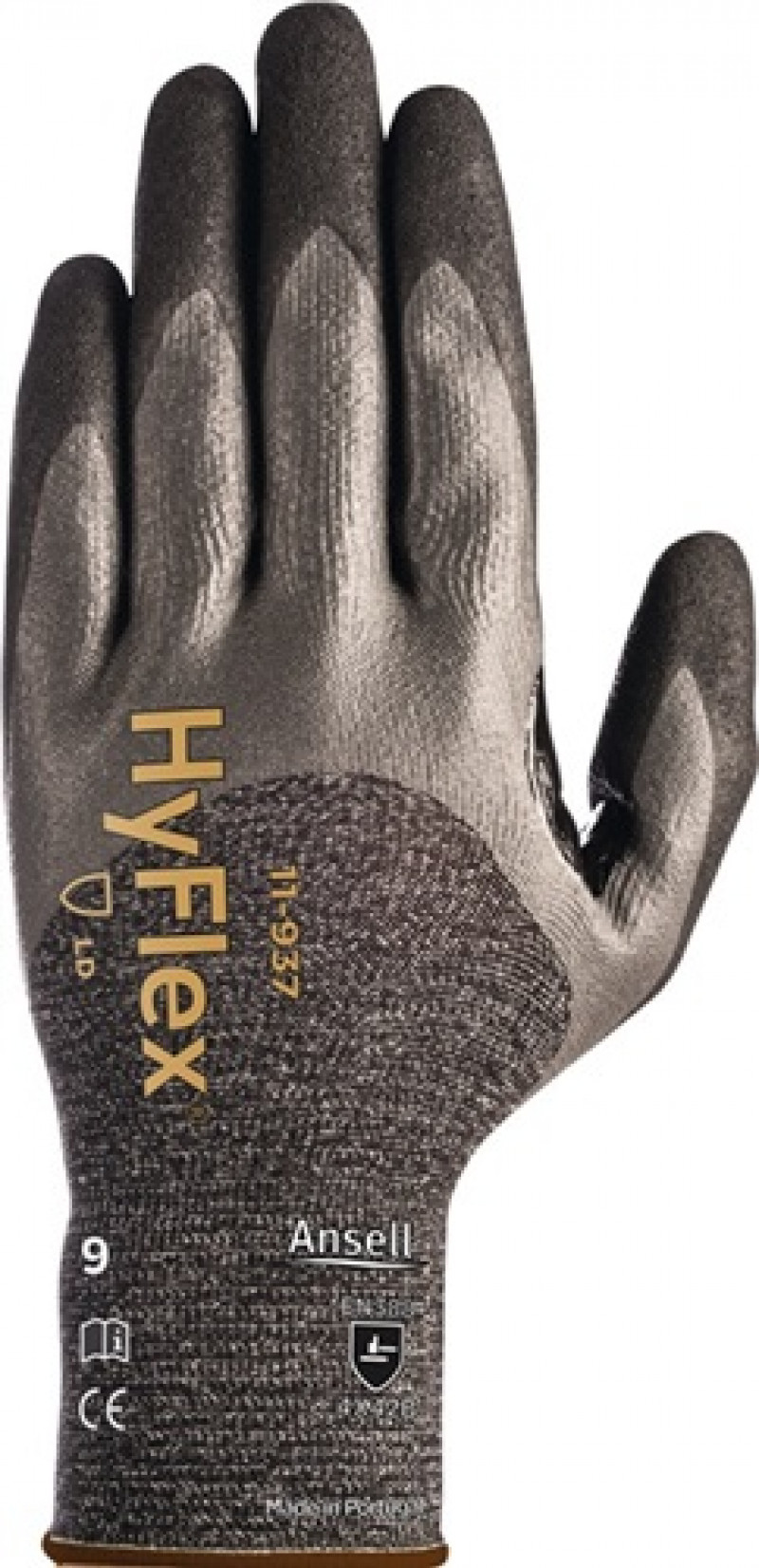 Schnittschutzhandschuhe HyFlex 11-937 Gr.7 schwarz/grau EN 388 Kat.II Ansell Schnittschutzhandschuhe HyFlex 11-937 Gr.7 schwarz/grau EN 388 Kat.II Ansell