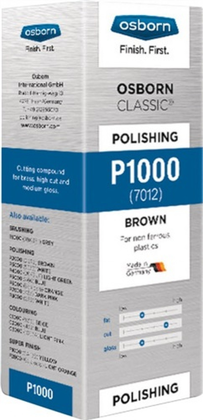 Polierpastenriegel Vorpolitur braun OSBORN Polierpastenriegel Vorpolitur braun OSBORN