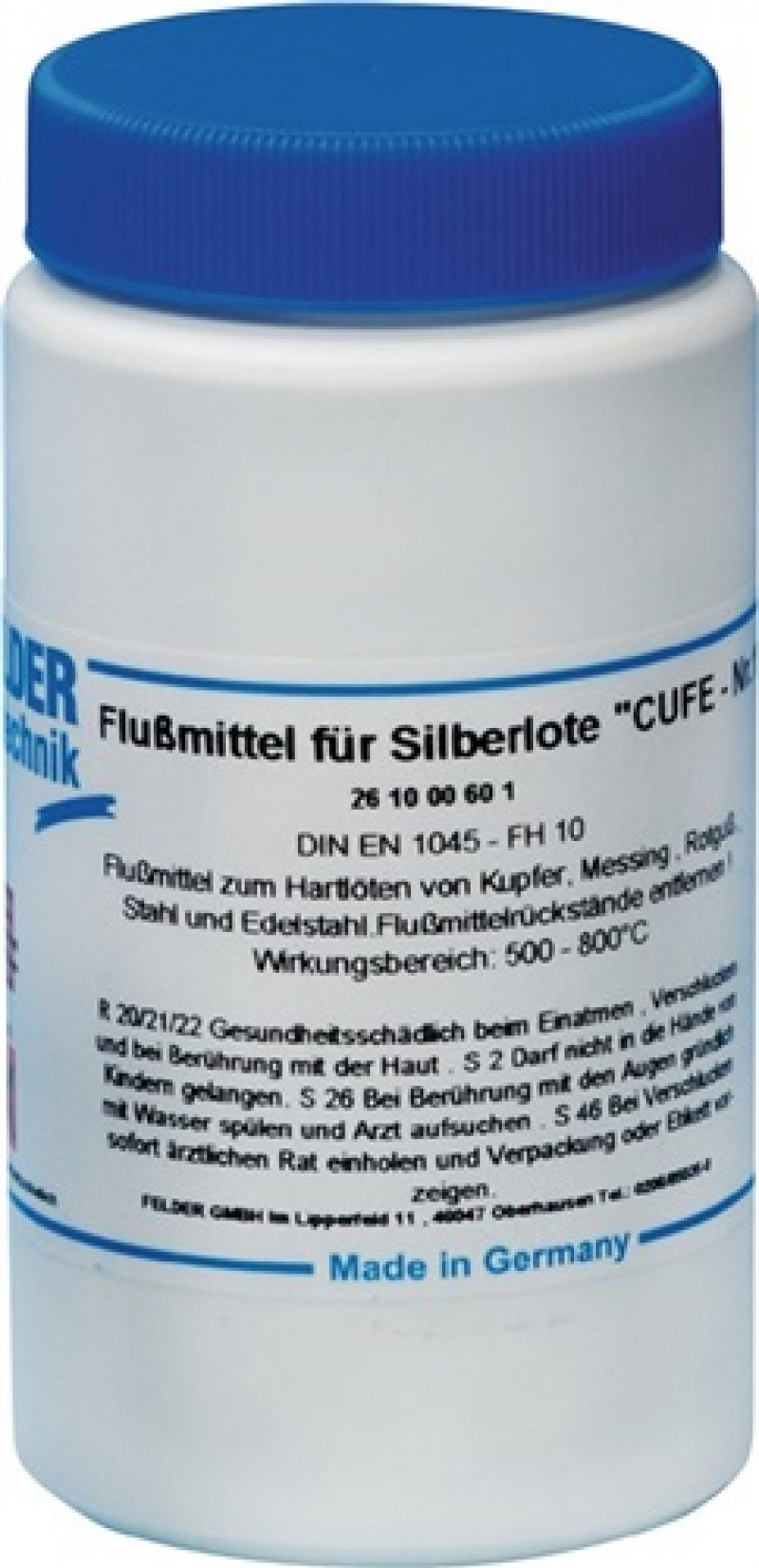 Hartlötpaste CuFe Nr.1 500-800GradC 250g FELDER Hartlötpaste CuFe Nr.1 500-800GradC 250g FELDER