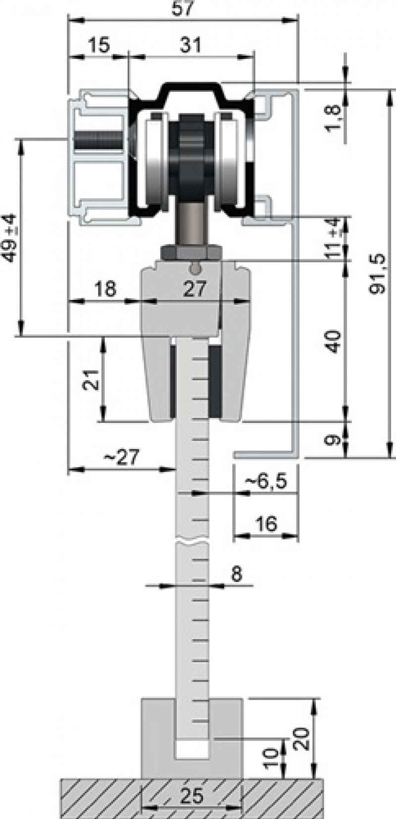 Abdeckkappenpaar Alu.VA Eff.elox.z.Aufkl.B.56,5 mm H.91,5 mm HELM Abdeckkappenpaar Alu.VA Eff.elox.z.Aufkl.B.56,5 mm H.91,5 mm HELM