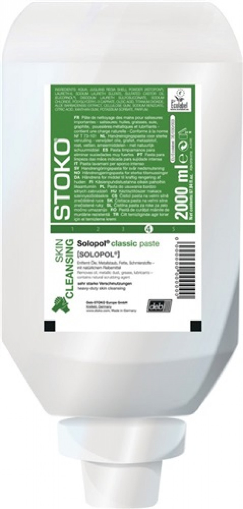 Handreinigungspaste Solopol Classic 2l m.Aloe Vera,seifen-/lösemittelfrei STOKO Handreinigungspaste Solopol Classic 2l m.Aloe Vera,seifen-/lösemittelfrei STOKO