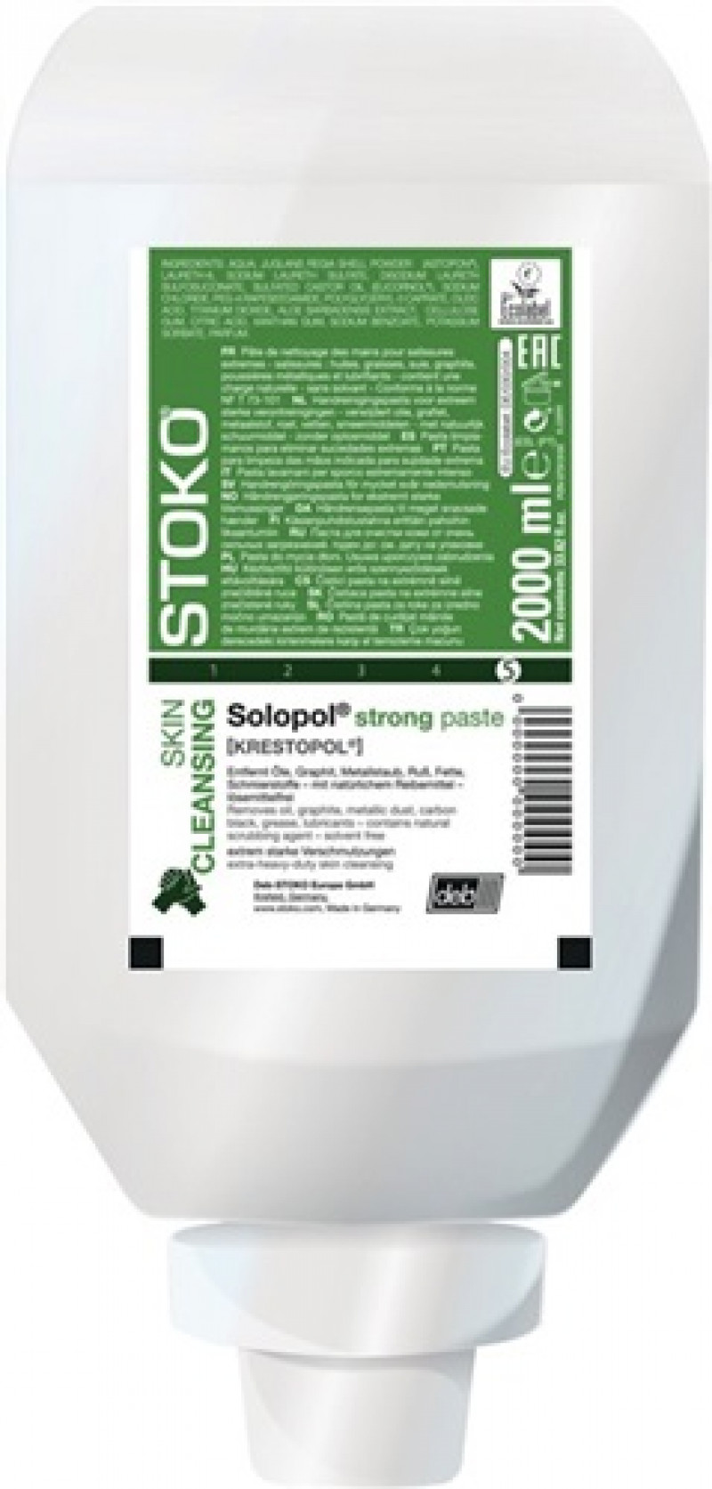 Handreinigungspaste Solopol strong 2 l m.Aloe Vera,lösemittelfrei Stoko Handreinigungspaste Solopol strong 2 l m.Aloe Vera,lösemittelfrei Stoko