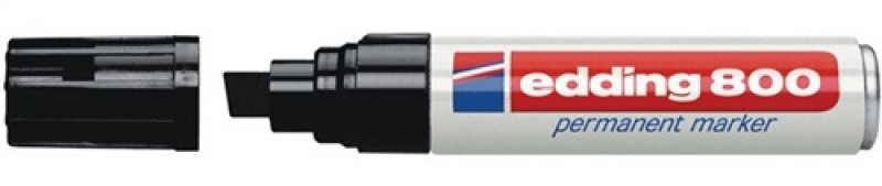 Permanentmarker 800 schwarz Strich-B.4-12mm Keilspitze EDDING Permanentmarker 800 schwarz Strich-B.4-12mm Keilspitze EDDING