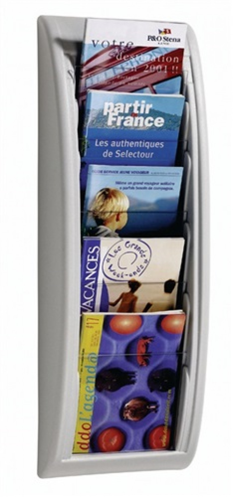 Paperflow Prospekthalter QUICK BLICK 4063.02 5Fächer grau Paperflow Prospekthalter QUICK BLICK 4063.02 5Fächer grau