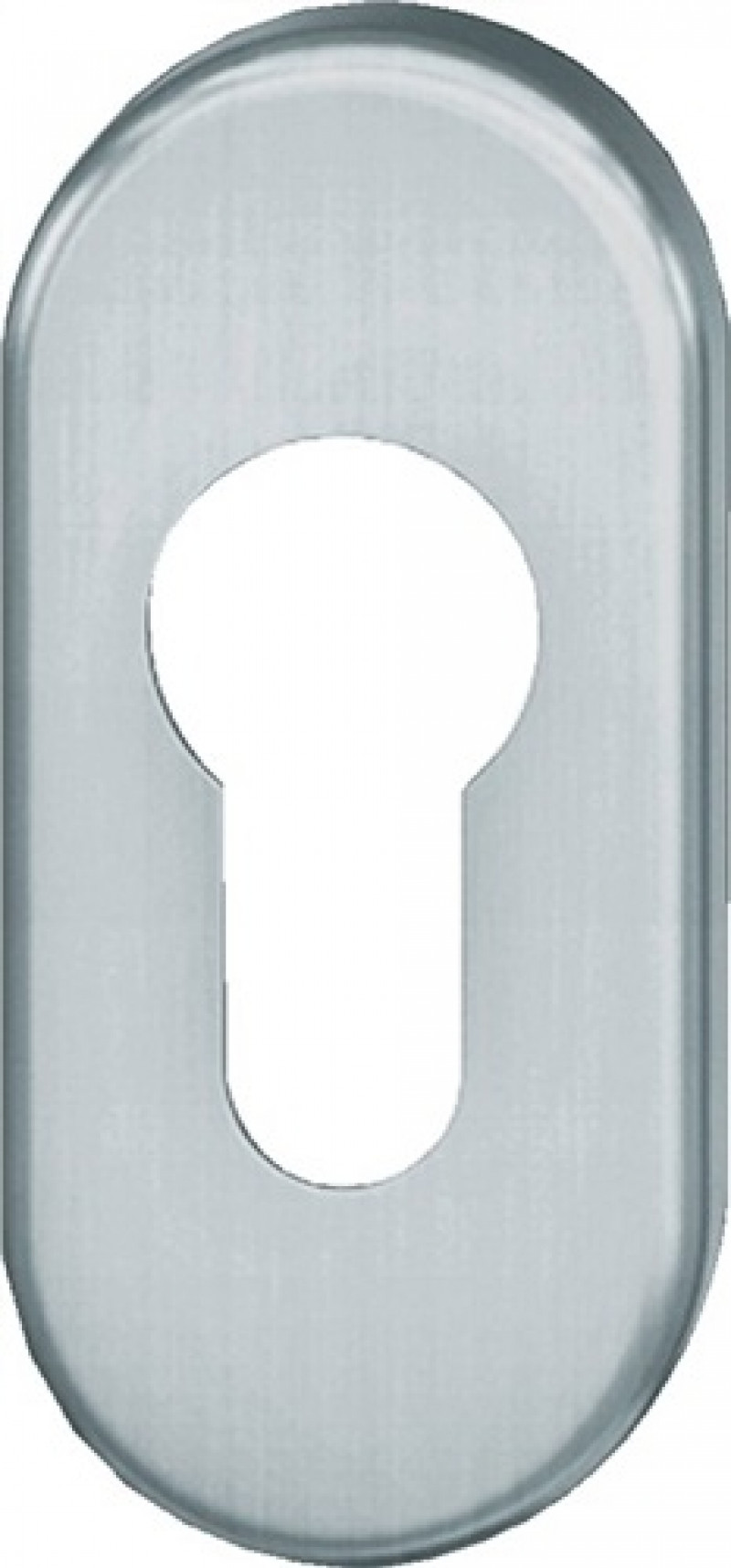 Schlüsselrosette 17 1766 VA 6204 Schildstärke 7mm PZ ov.