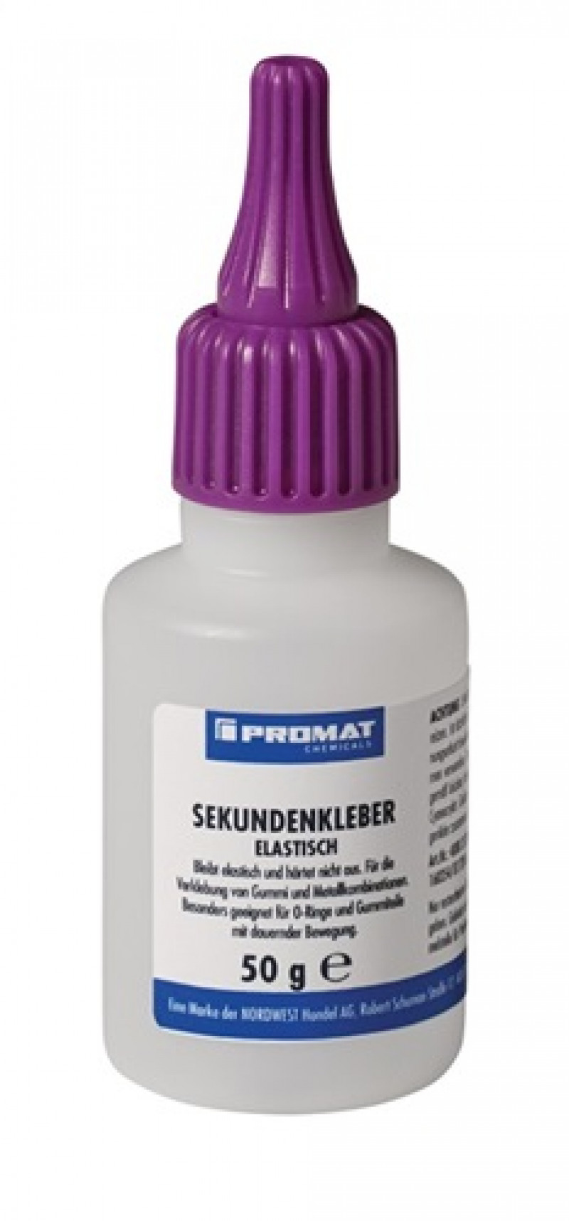 Sekundenkleber elastisch 50g farblos Flasche PROMAT CHEMICALS