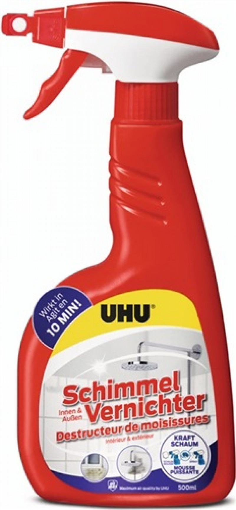 Schimmelvernichter AIR MAX chlorhaltig 500 ml Sprühflasche UHU Schimmelvernichter AIR MAX chlorhaltig 500 ml Sprühflasche UHU