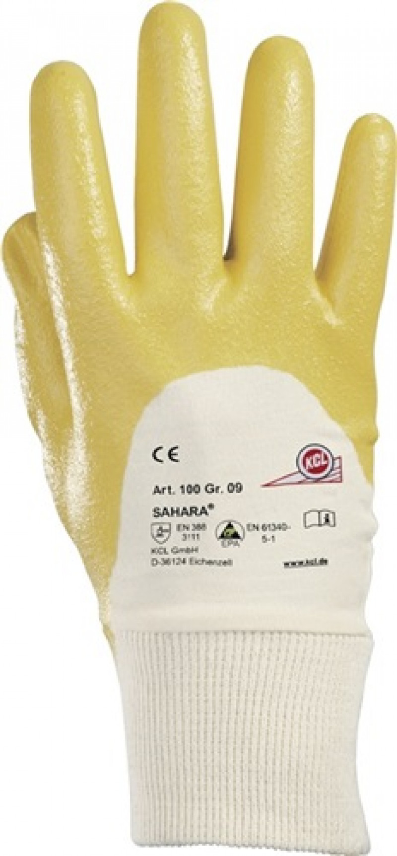Handschuhe Sahara 100 Gr.10 gelb BW-Trikot m.Nitril EN 388 Kat.II Handschuhe Sahara 100 Gr.10 gelb BW-Trikot m.Nitril EN 388 Kat.II