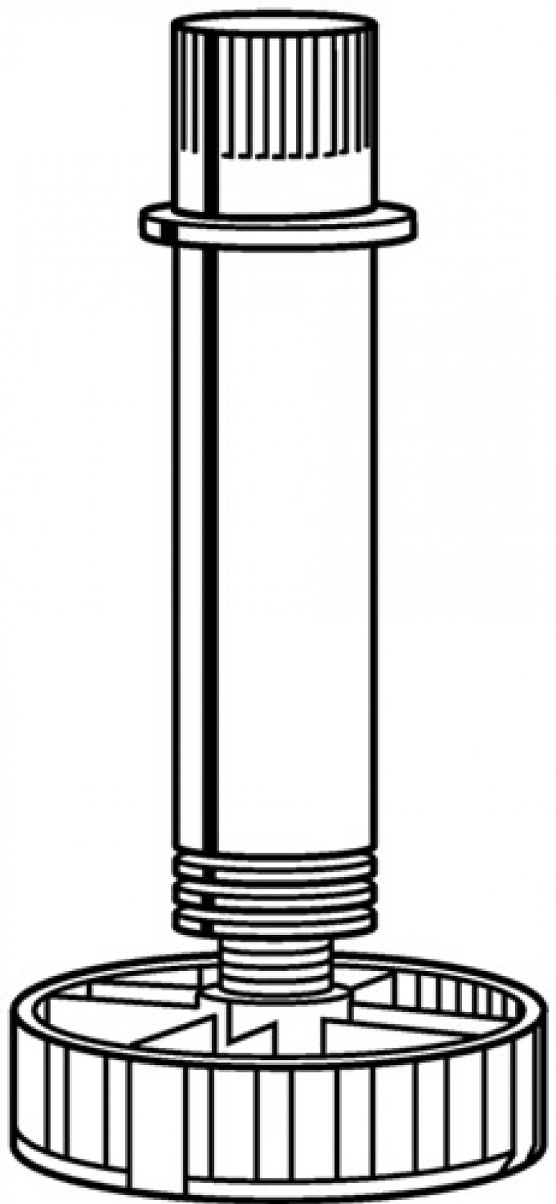 Sockelverstellfuß 070151 Ku.schwarz 80mm Bereich 74-110mm Hettich Sockelverstellfuß 070151 Ku.schwarz 80mm Bereich 74-110mm Hettich