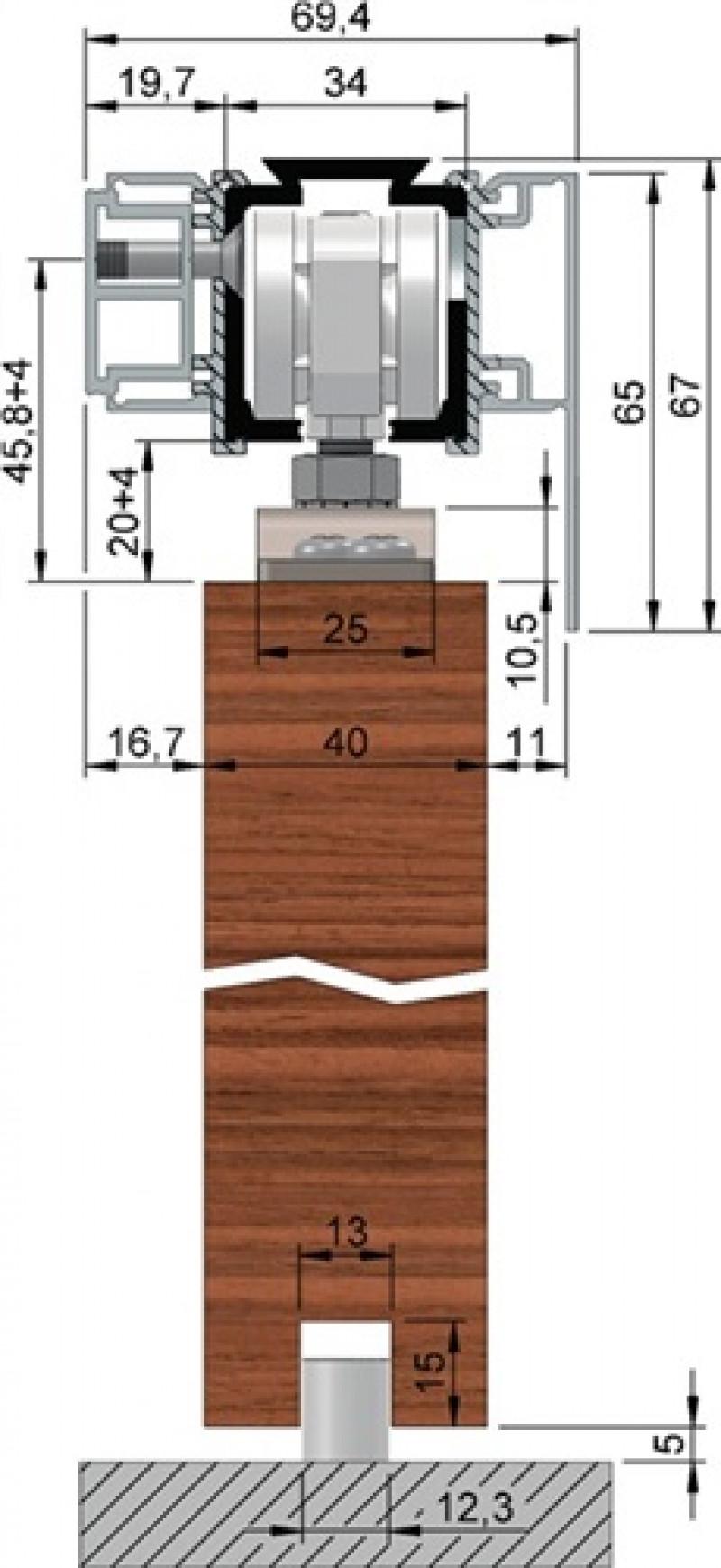 Abdeckkappenpaar Alu.EV1 elox.z.Aufkl.eins.B.69 mm H.65 mm HELM Abdeckkappenpaar Alu.EV1 elox.z.Aufkl.eins.B.69 mm H.65 mm HELM