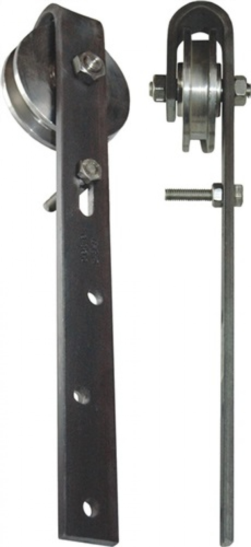 Schiebetorrolle m.verzinktem Bügel 75mm VA roh max.250kg 9/11mm Schiebetorrolle m.verzinktem Bügel 75mm VA roh max.250kg 9/11mm