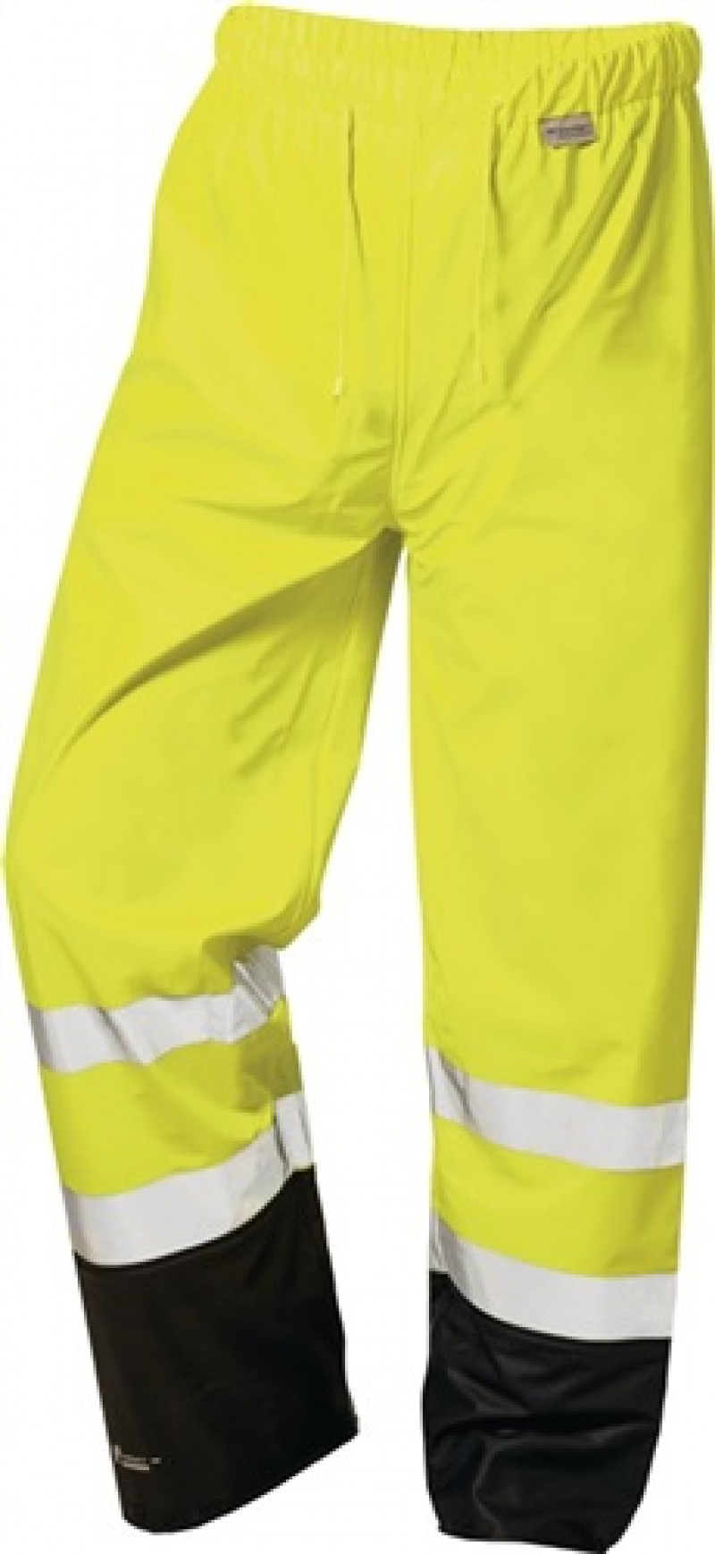 Warnschutz PU Regenhose Dirk Gr. XL gelb/schwarz PU auf PES-Trägermaterial Warnschutz PU Regenhose Dirk Gr. XL gelb/schwarz PU auf PES-Trägermaterial