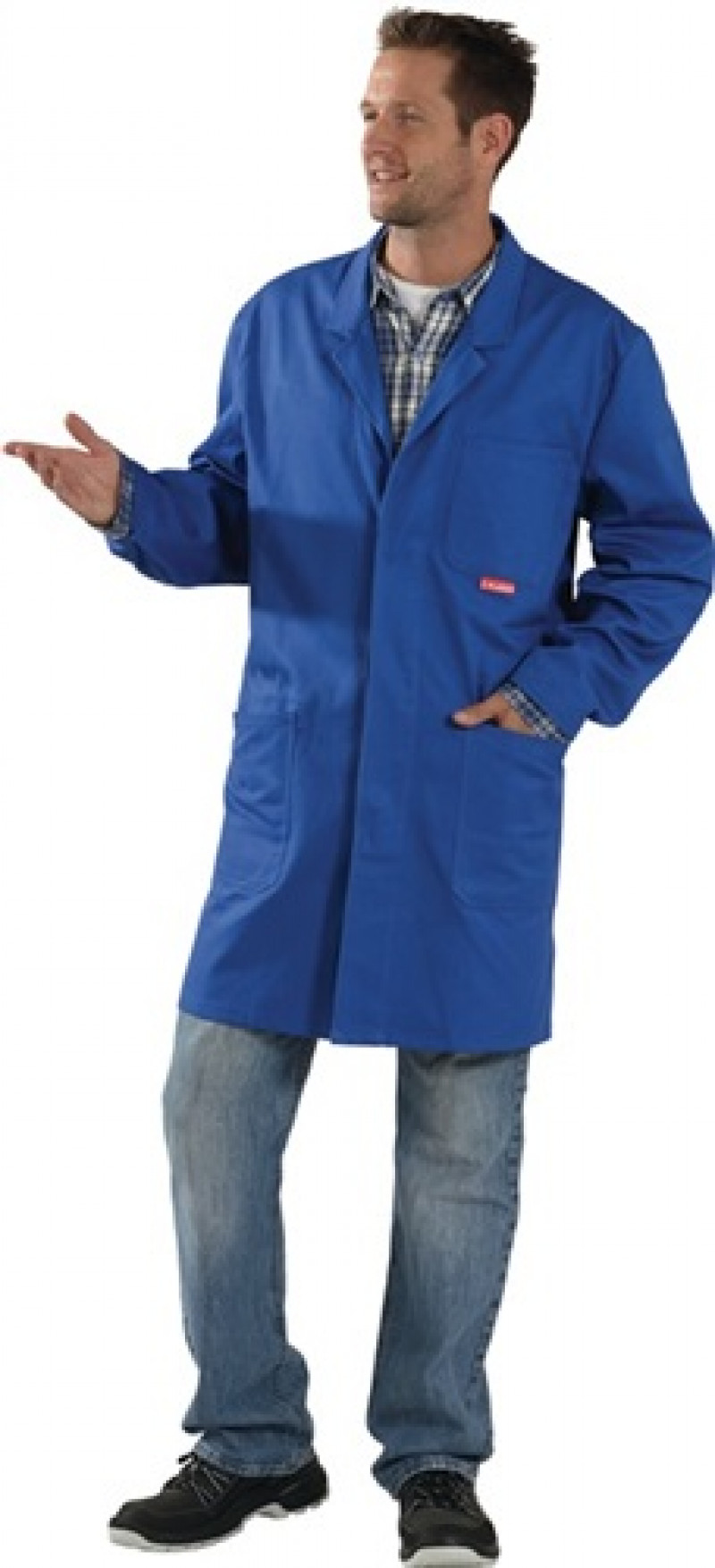 Berufsmantel BW 290 Gr.52 kornblau 100% CO PLANAM