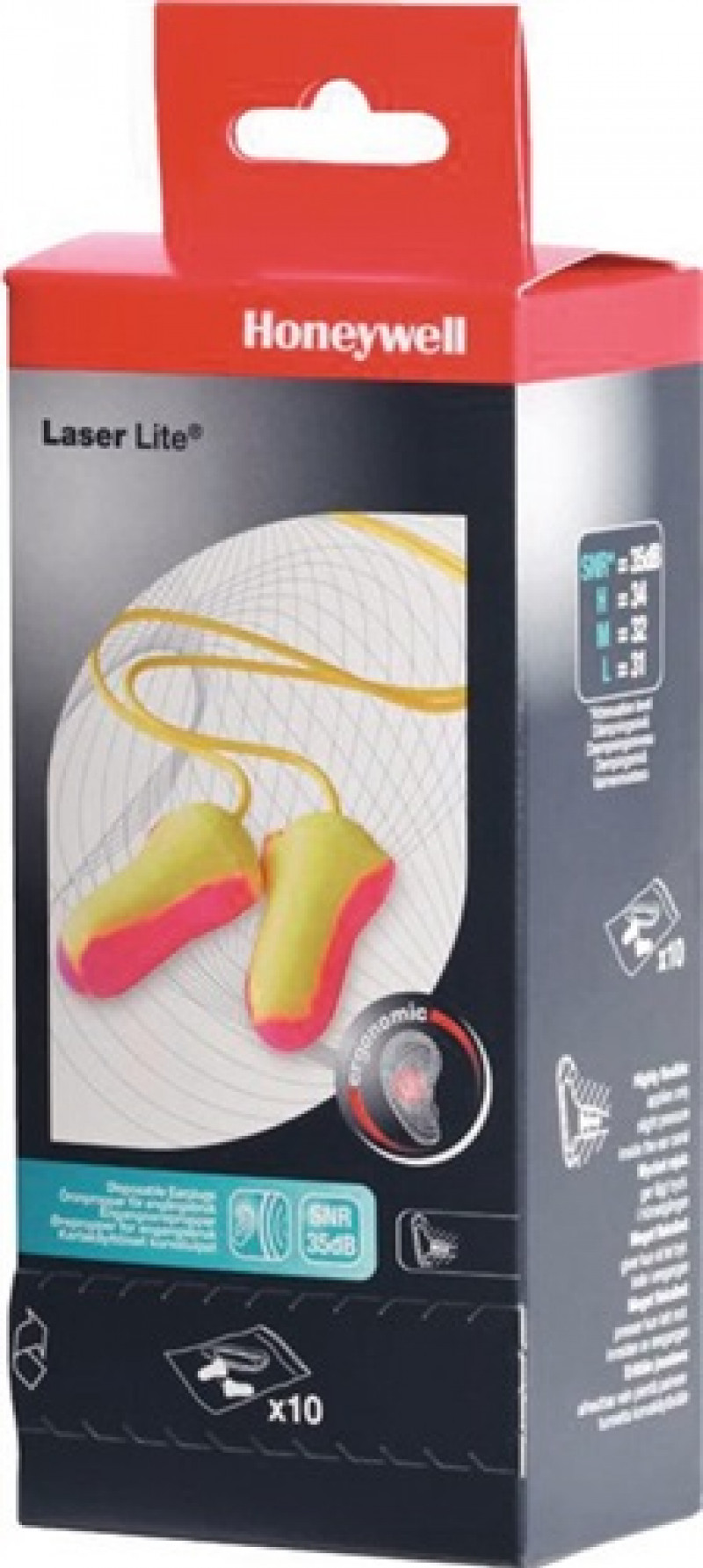 Gehörschutzstöpsel Laser Lite EN 352-2 (SNR)=35 dB Box à 200 PA (Tüte à 1 Paar) Gehörschutzstöpsel Laser Lite EN 352-2 (SNR)=35 dB Box à 200 PA (Tüte à 1 Paar)
