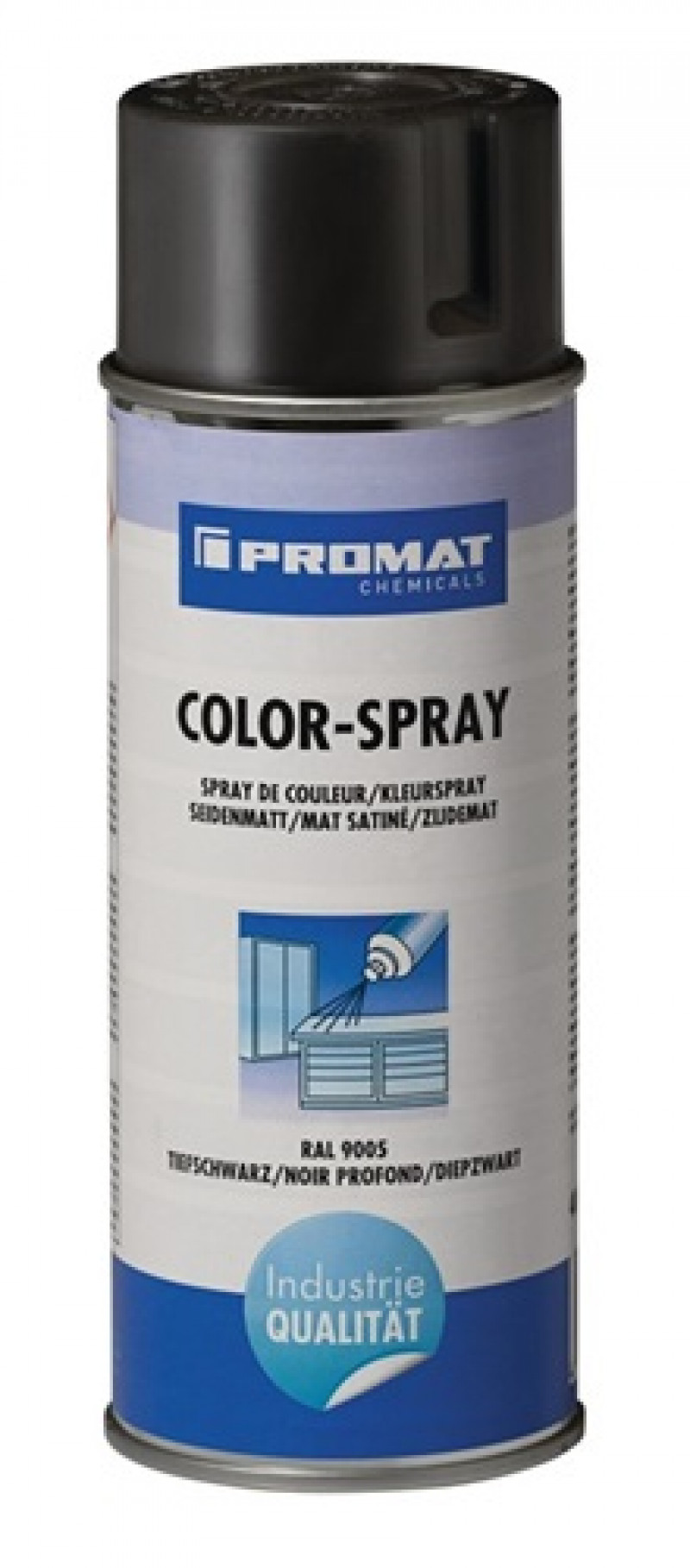 Colorspray tiefschwarz seidenmatt RAL 9005 400 ml Spraydose PROMAT CHEMICALS Colorspray tiefschwarz seidenmatt RAL 9005 400 ml Spraydose PROMAT CHEMICALS