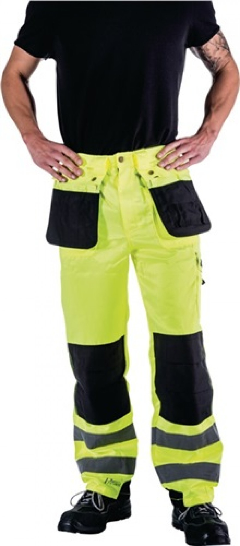 Warnschutz-Bundhose Gr. 56 gelb/schwarz 80% PES/20% CO Warnschutz-Bundhose Gr. 56 gelb/schwarz 80% PES/20% CO