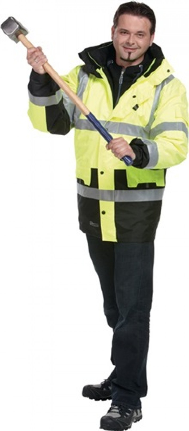 Warnschutz-Parka Gr. XL gelb 100% PES Warnschutz-Parka Gr. XL gelb 100% PES