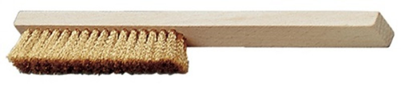 Feinkratzbürste L.220mm Messingdraht Besatz-L.20mm 4-reihig PROMAT Feinkratzbürste L.220mm Messingdraht Besatz-L.20mm 4-reihig PROMAT