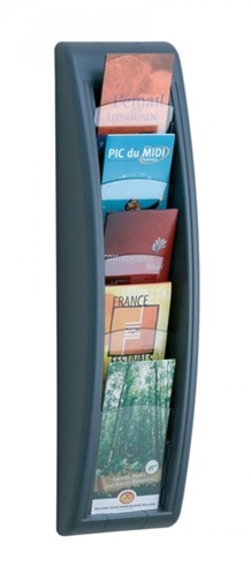 Paperflow Prospekthalter QUICK BLICK 4062.11 5Fächer anthrazit