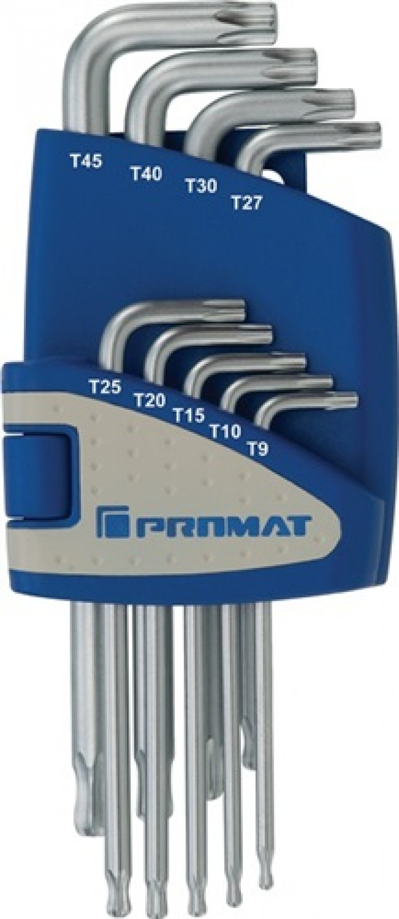 Winkelschraubendrehersatz 9tlg.T9-T45 m.Kugelkopf Ku.-Halter PROMAT Winkelschraubendrehersatz 9tlg.T9-T45 m.Kugelkopf Ku.-Halter PROMAT