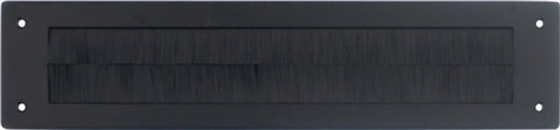 Briefeinwurf 4015 VA schwarz eck.m.Bürstenleiste 76mm 340mm Briefeinwurf 4015 VA schwarz eck.m.Bürstenleiste 76mm 340mm