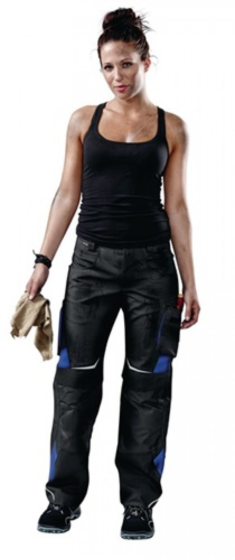 Damenhose 2124 Gr.42 schwarz/kbl.blau 65%PES/35%CO Damenhose 2124 Gr.42 schwarz/kbl.blau 65%PES/35%CO