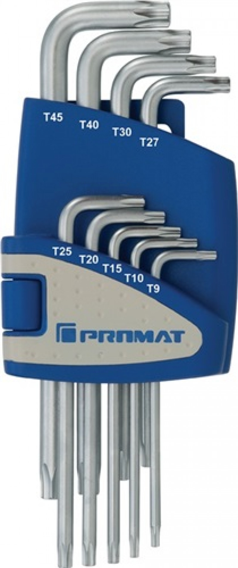 Winkelschraubendrehersatz 9tlg.T9-T45 Ku.-Halter PROMAT Winkelschraubendrehersatz 9tlg.T9-T45 Ku.-Halter PROMAT