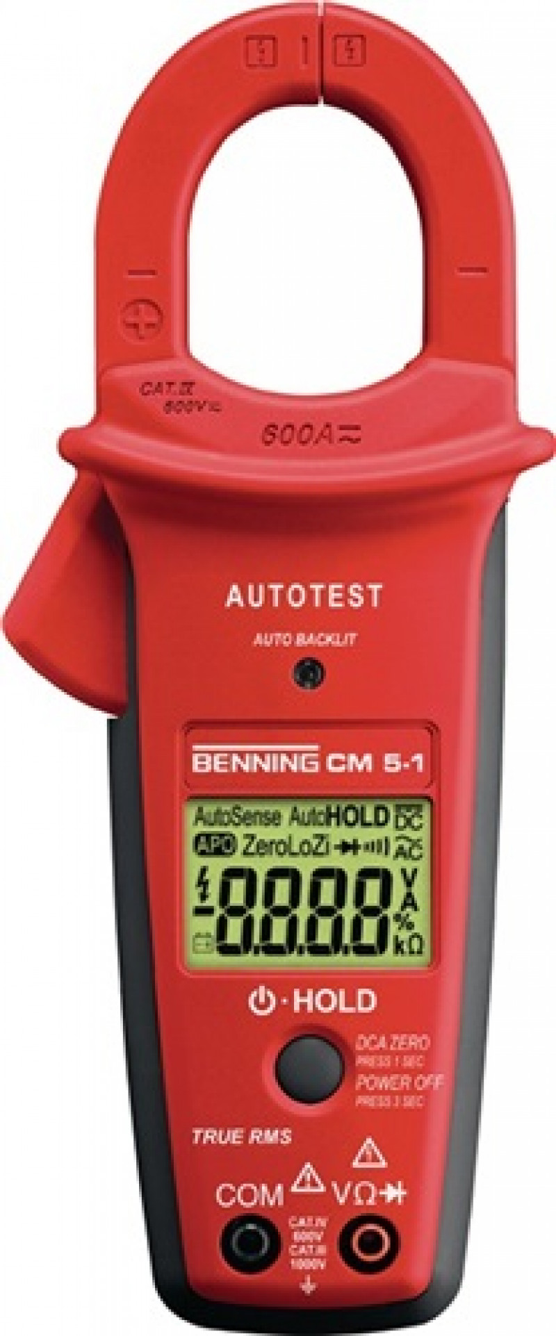 Stromzangen-Multimeter 1,3 V-750 V AC 0,9 A-600 A Gleich-/Wechselstrom CM 5-1 Stromzangen-Multimeter 1,3 V-750 V AC 0,9 A-600 A Gleich-/Wechselstrom CM 5-1