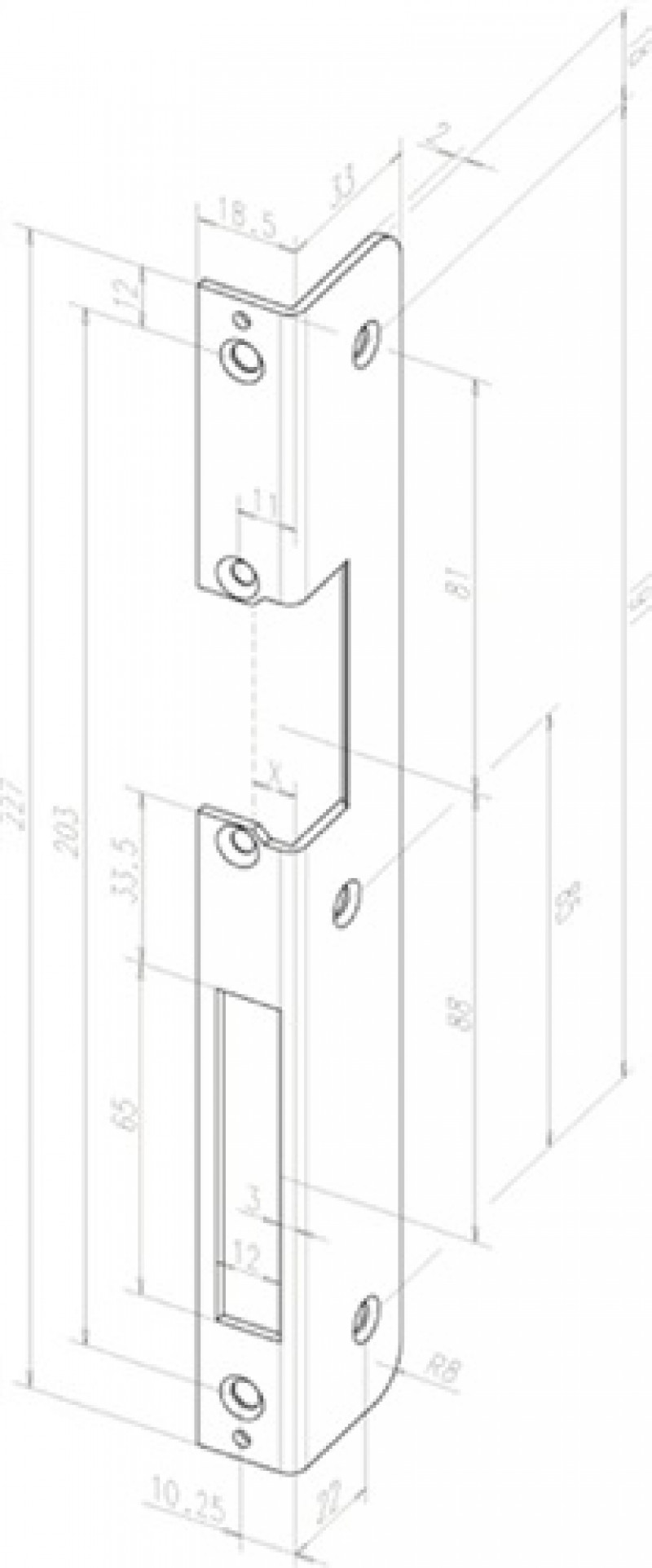 Winkelschließbl.502 S.3mm VA ma DIN R Winkelschließbl.502 S.3mm VA ma DIN R