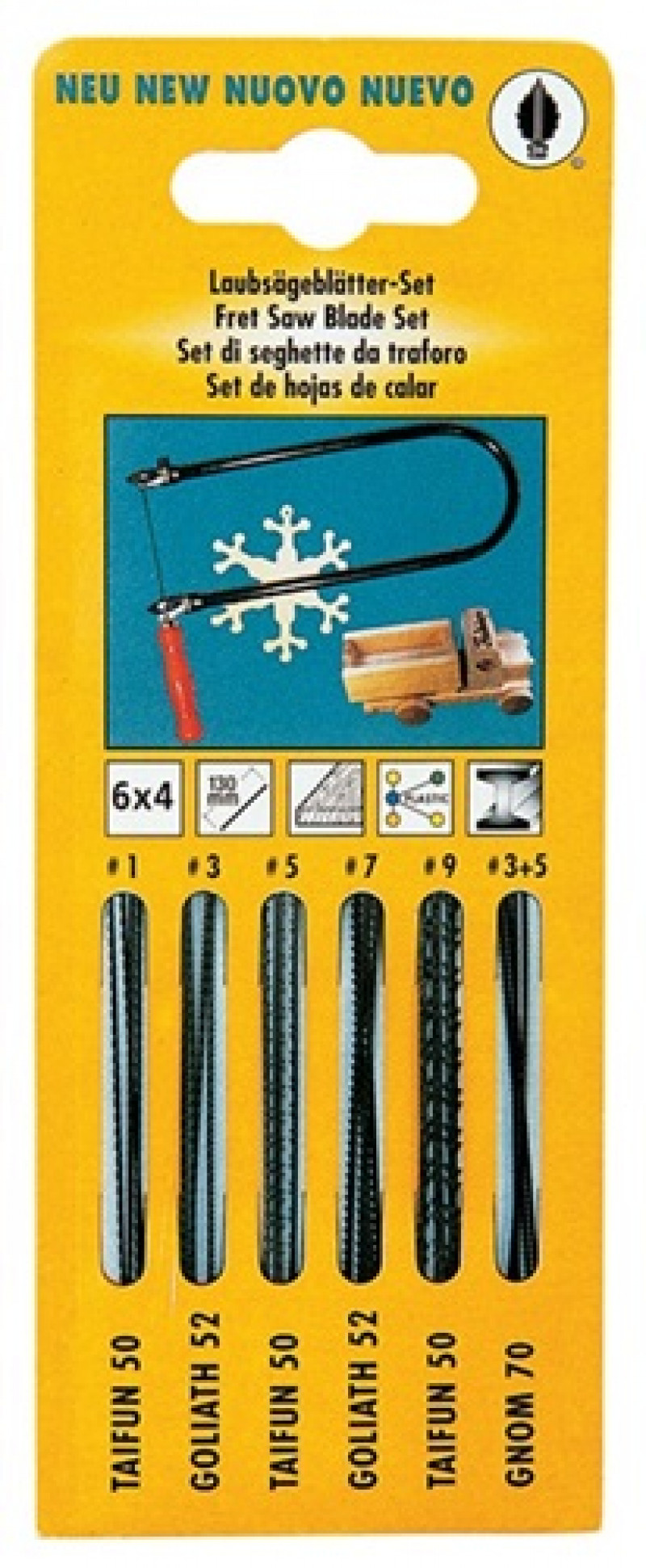 Laubsägeblättersortiment 24-tlg.f.Handsägebögen f.HO/MET PUK Laubsägeblättersortiment 24-tlg.f.Handsägebögen f.HO/MET PUK