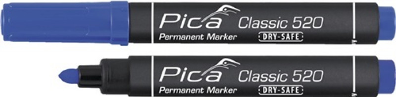 Permanentmarker Classic INSTANT WHITE blau Strich-B.1-4mm Rundspitze PICA Permanentmarker Classic INSTANT WHITE blau Strich-B.1-4mm Rundspitze PICA