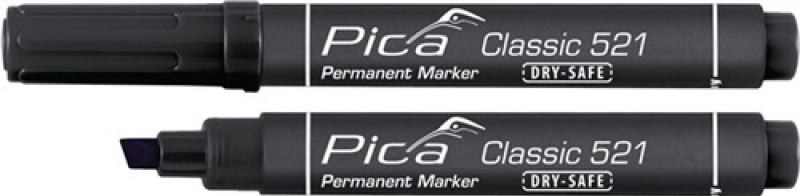 Permanentmarker Classic INSTANT WHITE schwarz Strich-B.2-6mm Keilspitze PICA Permanentmarker Classic INSTANT WHITE schwarz Strich-B.2-6mm Keilspitze PICA