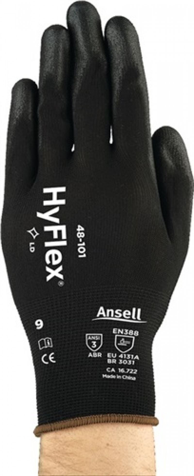 Handschuhe HyFlex 48-101 Gr.10 schwarz Nyl.mitPUR EN 388 Kat.II ANSELL Handschuhe HyFlex 48-101 Gr.10 schwarz Nyl.mitPUR EN 388 Kat.II ANSELL