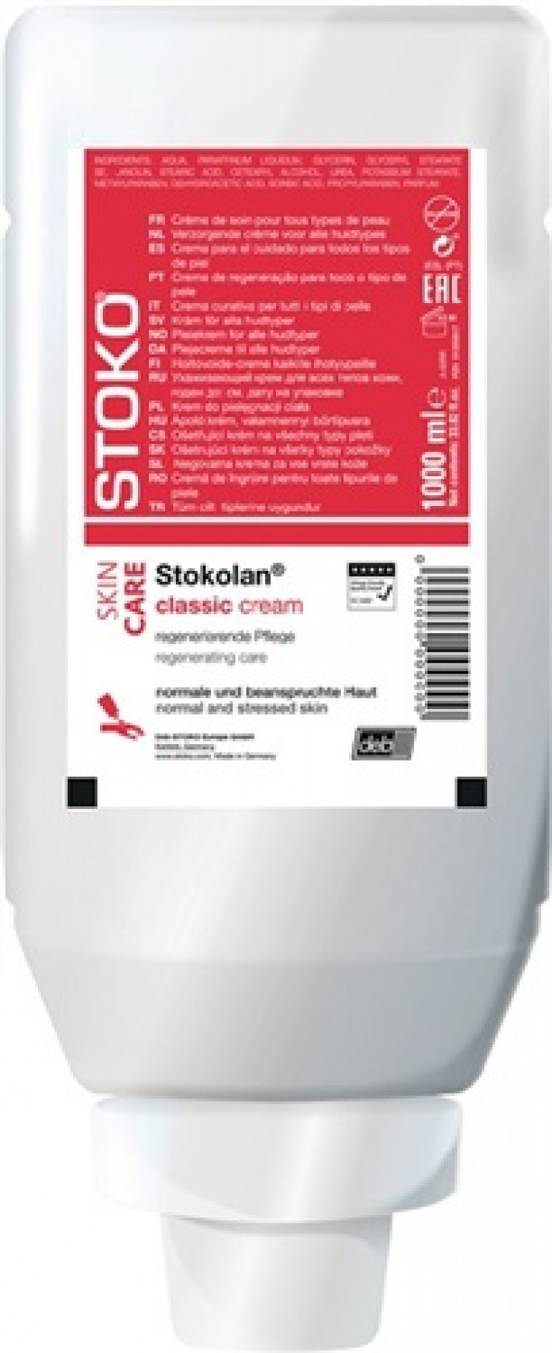 Hautpflegecreme Stokolan Classic 1 l silikonfrei Stoko Hautpflegecreme Stokolan Classic 1 l silikonfrei Stoko