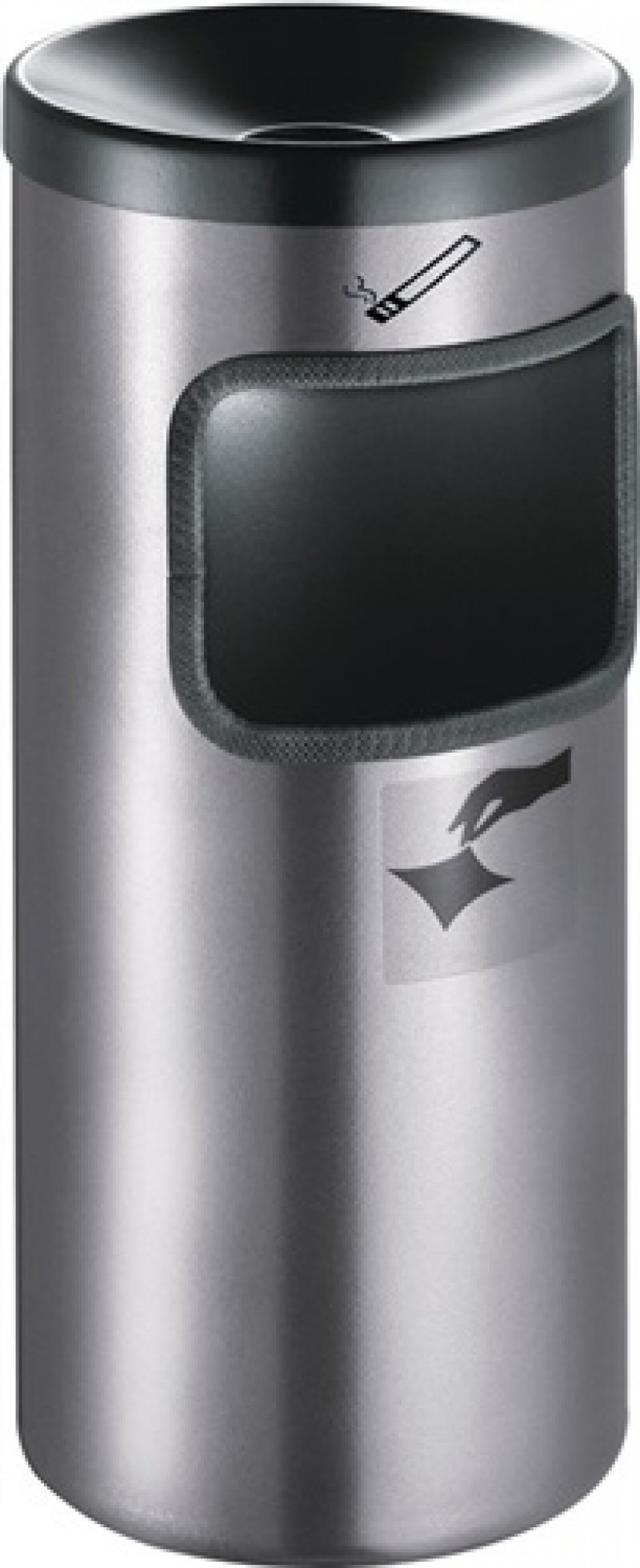 Sicherheitswandascher D.180xH410mm neusilber m.Kippvorrichtung TKG Sicherheitswandascher D.180xH410mm neusilber m.Kippvorrichtung TKG