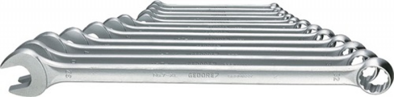 Ringmaulschlüssel-Satz 7 XL-012 12-tlg.SW 10-32mm Form A CV-Stahl GEDORE Ringmaulschlüssel-Satz 7 XL-012 12-tlg.SW 10-32mm Form A CV-Stahl GEDORE