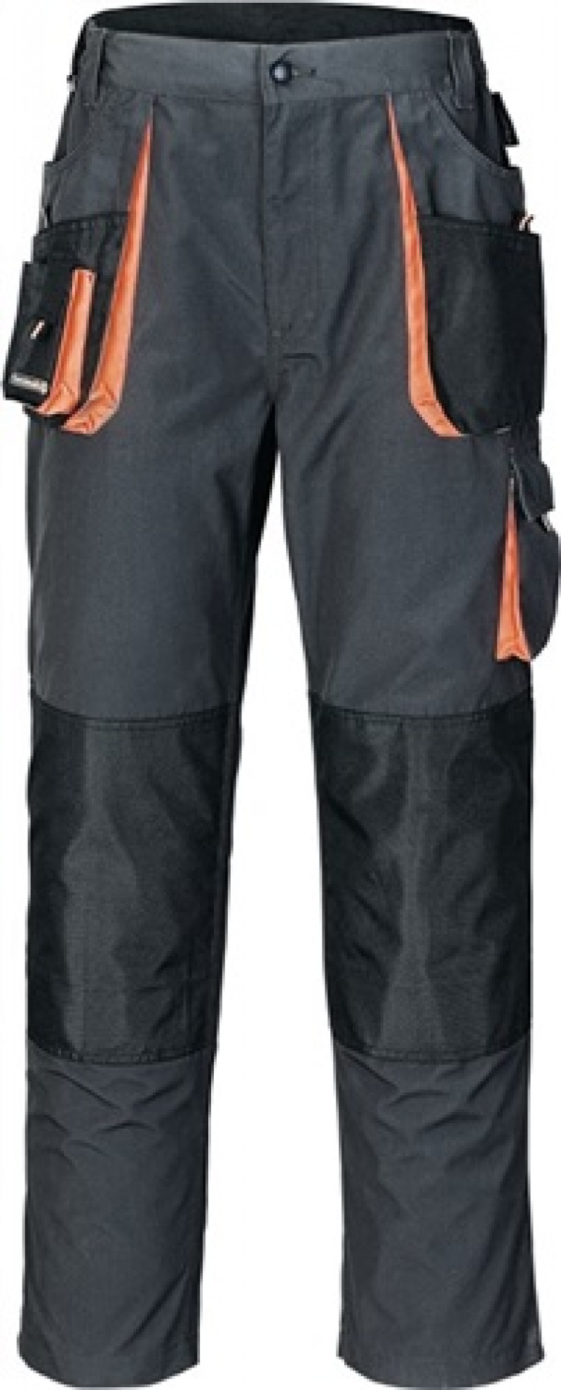 Herrenhose Gr. 60 dunkelgrau/schwarz/orange 65% PES/35% CO