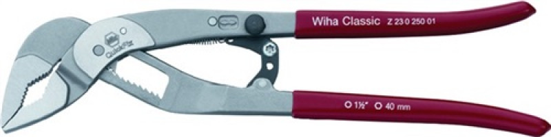 Wasserpumpenzange 10Zoll L.250mm schmaler Kopf pol. automat. CV. Gelenk stellbar Wasserpumpenzange 10Zoll L.250mm schmaler Kopf pol. automat. CV. Gelenk stellbar