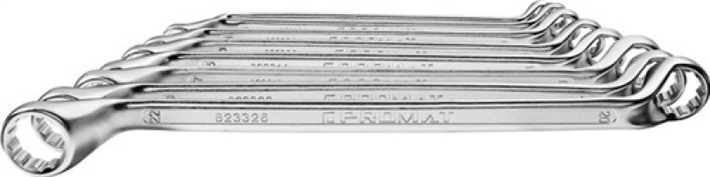 Doppelringschlüsselsatz 10-tlg.SW 6mm-27mm tief gekr. Doppelringschlüsselsatz 10-tlg.SW 6mm-27mm tief gekr.