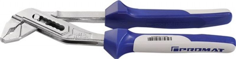 Wasserpumpenzange L.240mm Spannw. 6-44mm durchgest.Gelenk m.2Komp.-Hüllen PROMAT Wasserpumpenzange L.240mm Spannw. 6-44mm durchgest.Gelenk m.2Komp.-Hüllen PROMAT