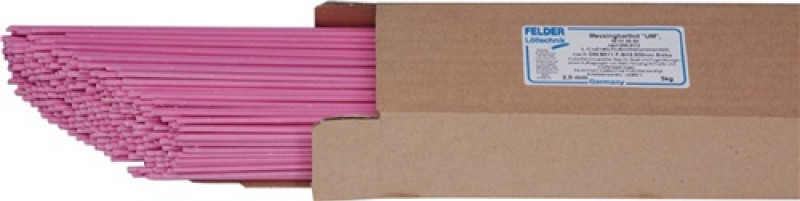 Messinghartlot UM Cu 303 3x500mm L-Cu Zn 40 flussmittelummantelt 5 kg FELDER Messinghartlot UM Cu 303 3x500mm L-Cu Zn 40 flussmittelummantelt 5 kg FELDER