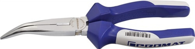 Flachrundzange L.200mm verchr.40Grad gew.2K-Hülle PROMAT Flachrundzange L.200mm verchr.40Grad gew.2K-Hülle PROMAT