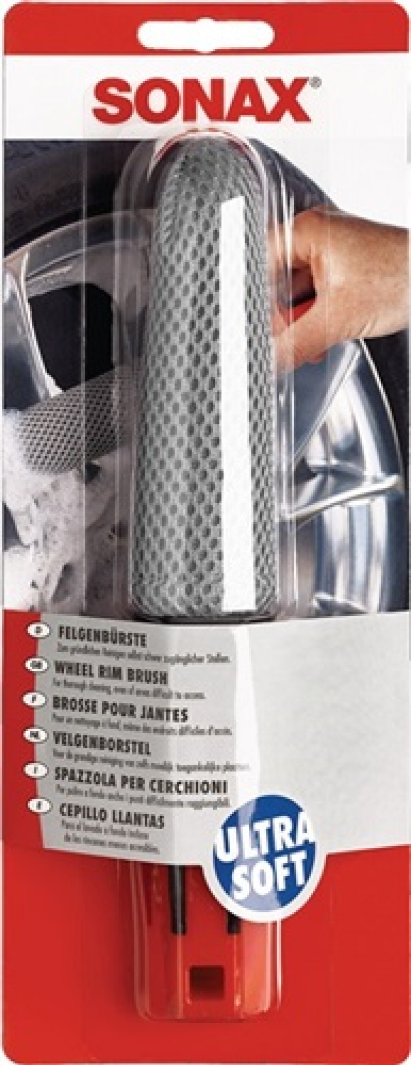 Felgenbürste ultra-soft rot/grau SONAX Felgenbürste ultra-soft rot/grau SONAX
