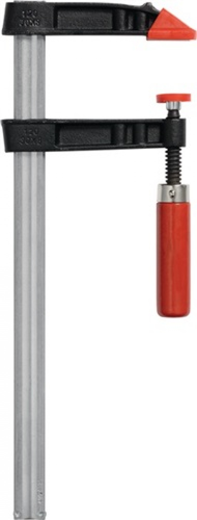 Schraubzwinge Temperguss Spann-W.100mm Ausladung 50mm m.Holzheft Schraubzwinge Temperguss Spann-W.100mm Ausladung 50mm m.Holzheft