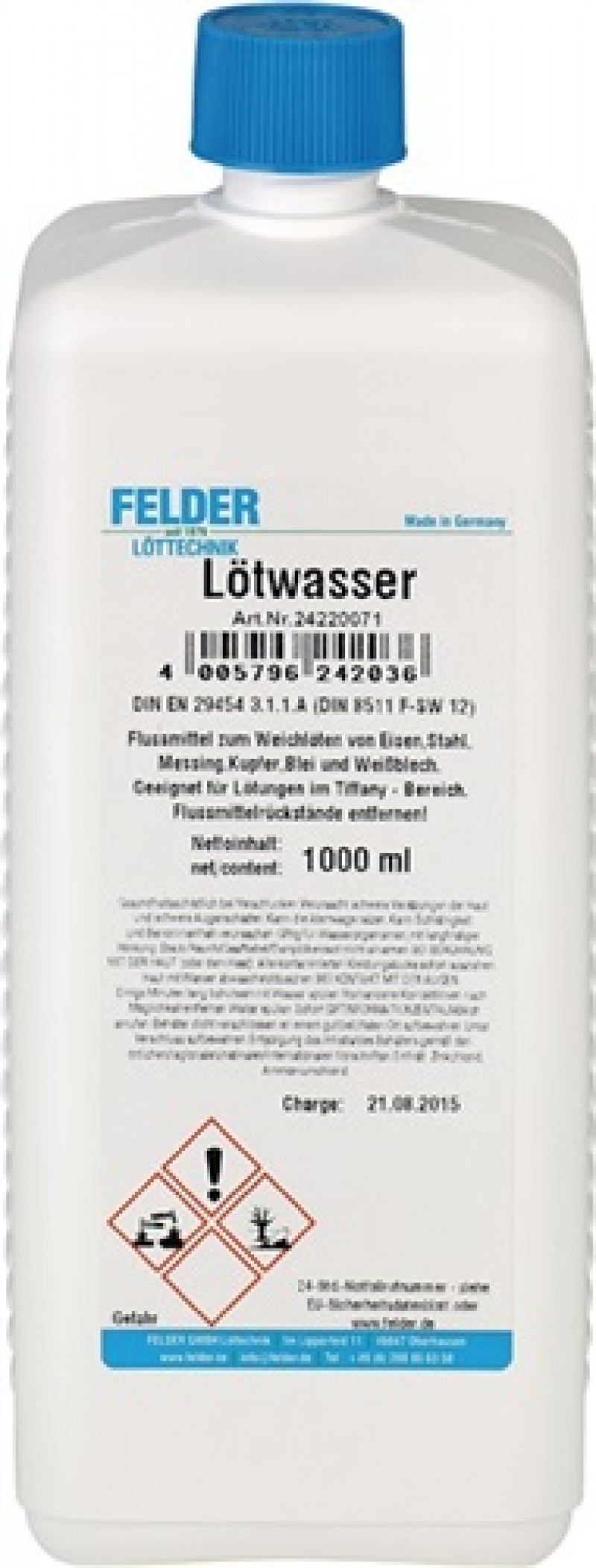 Lötwasser 500 ml FELDER Lötwasser 500 ml FELDER