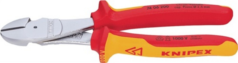 Kraftseitenschneider DIN ISO 5749 L.160mm VDE Form 0 2K-Hülle KNIPEX Kraftseitenschneider DIN ISO 5749 L.160mm VDE Form 0 2K-Hülle KNIPEX