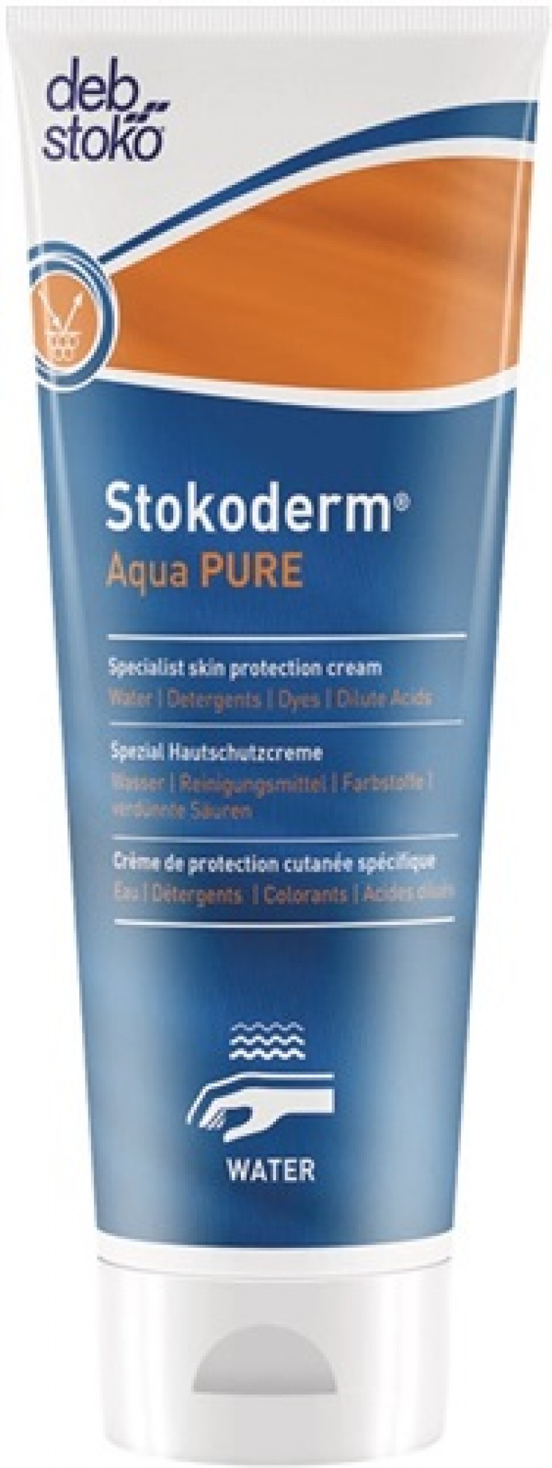 Hautschutzcreme Stokoderm Aqua PURE 100 ml silikon-/parfümfrei Stoko