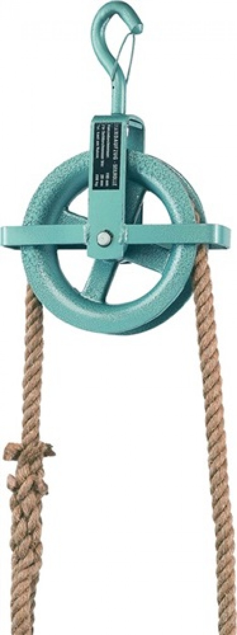 Baurolle Seilraddurchmesser 190mm m. Hakensicherung u. Kreuzbügel Baurolle Seilraddurchmesser 190mm m. Hakensicherung u. Kreuzbügel