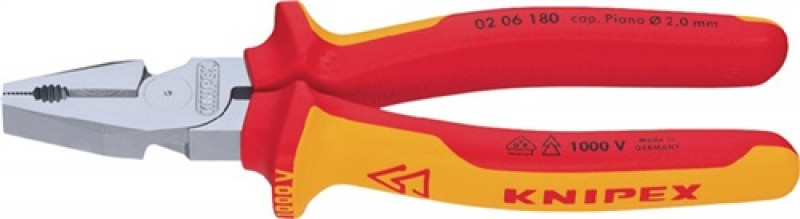Kraftkombizange L.225mm verchr.tauchisol.VDE KNIPEX Kraftkombizange L.225mm verchr.tauchisol.VDE KNIPEX