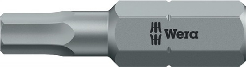 Bit 840/1 Z 1/4 Zoll 2,5mm L.25mm zähhart,HEX-Plus WERA Bit 840/1 Z 1/4 Zoll 2,5mm L.25mm zähhart,HEX-Plus WERA